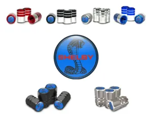 Shelby Rim Valve Caps for Car Standard Look
